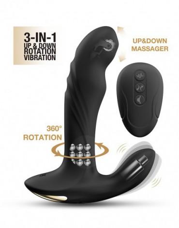 Multi P-Joy - Prostate Massager with Remote Control - Black