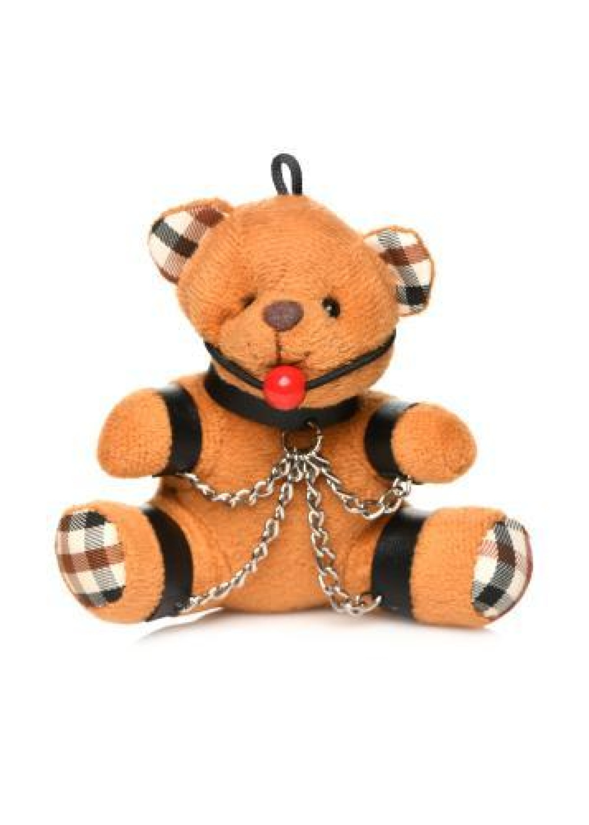 Gagged Teddy Bear Keychain