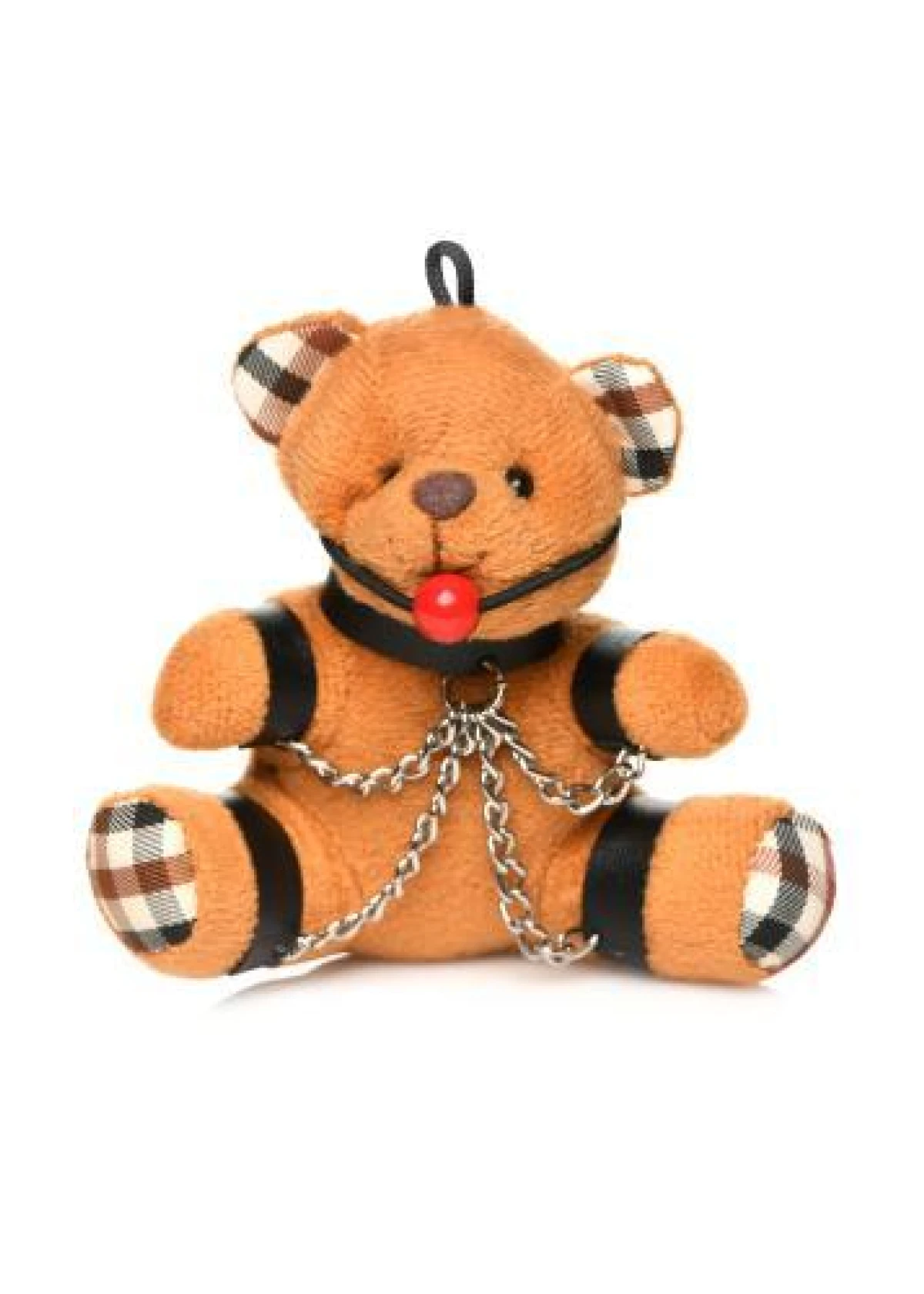 Gagged Teddy Bear Keychain