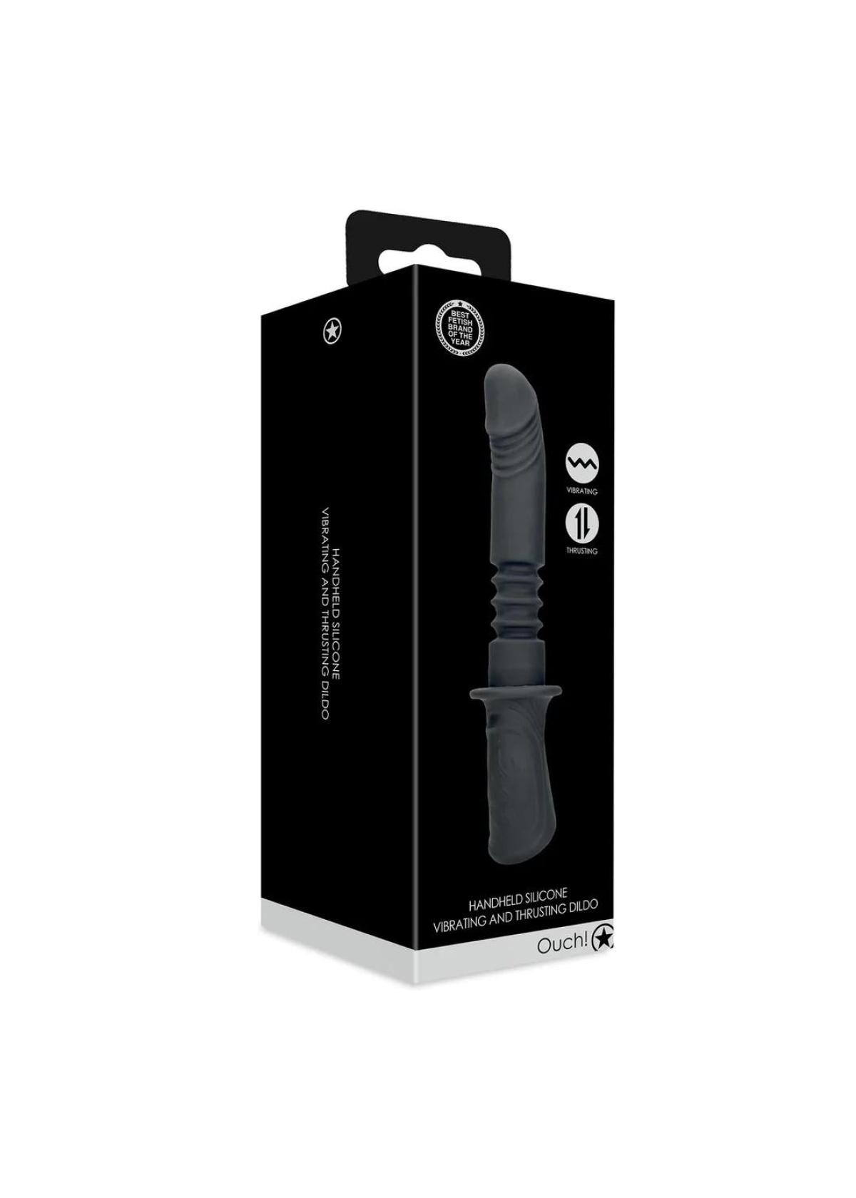 Hand Held Vibrating and Thrusting Sex Machine - Black