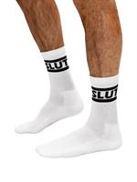 Mister B Crew Socks Slut White