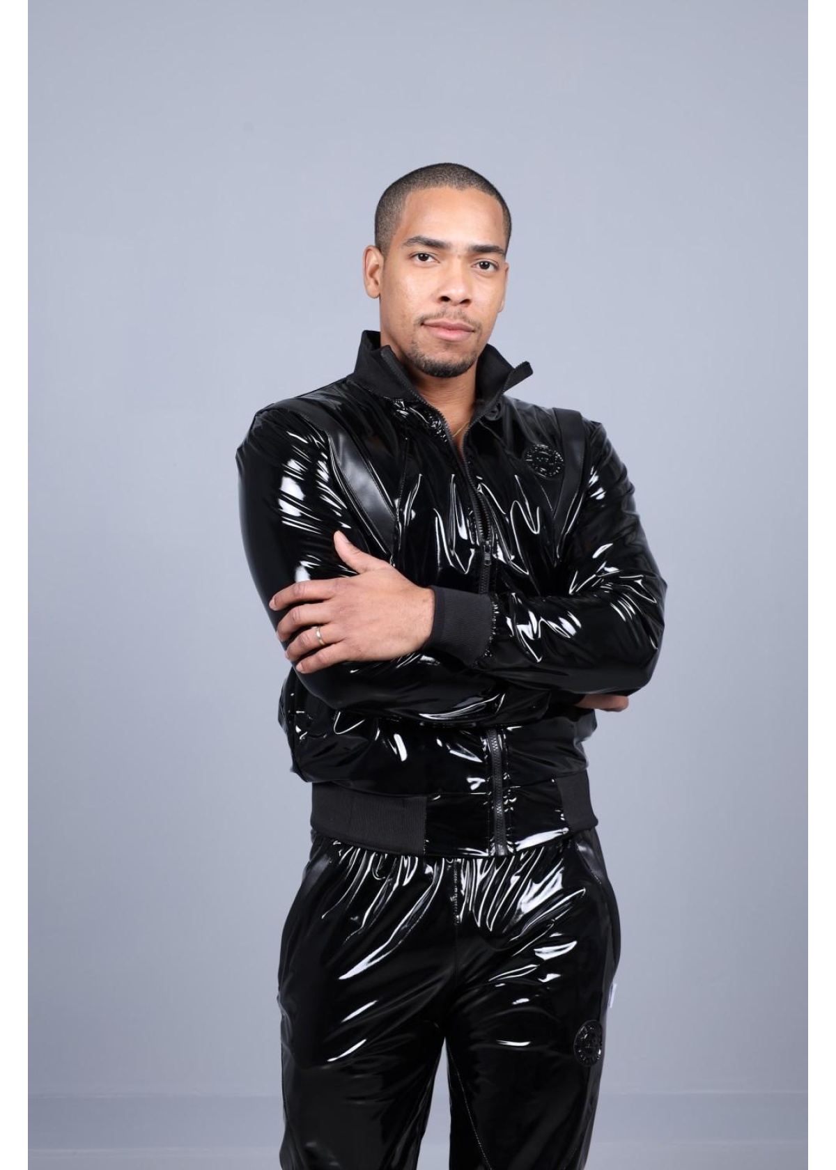 PVC 24 Tracksuit Jacket - Black