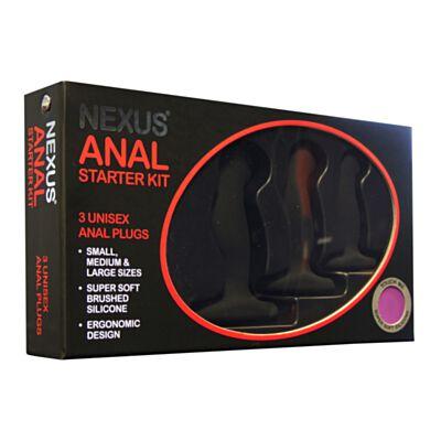 Nexus ANAL STARTER KIT 3 Silicone Plugs S-L