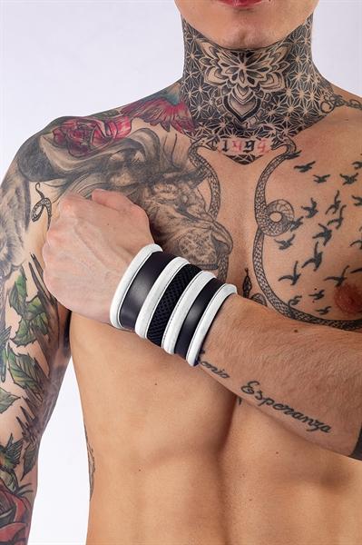 Mister B Neoprene Wrist Wallet Black White