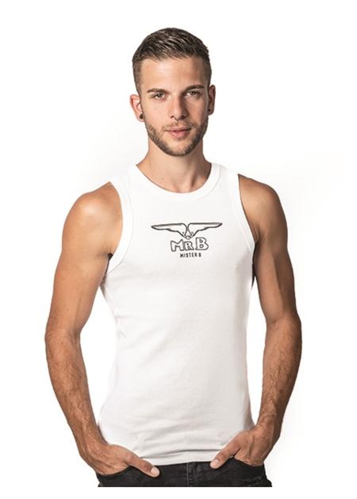 Mister B Tank Top White