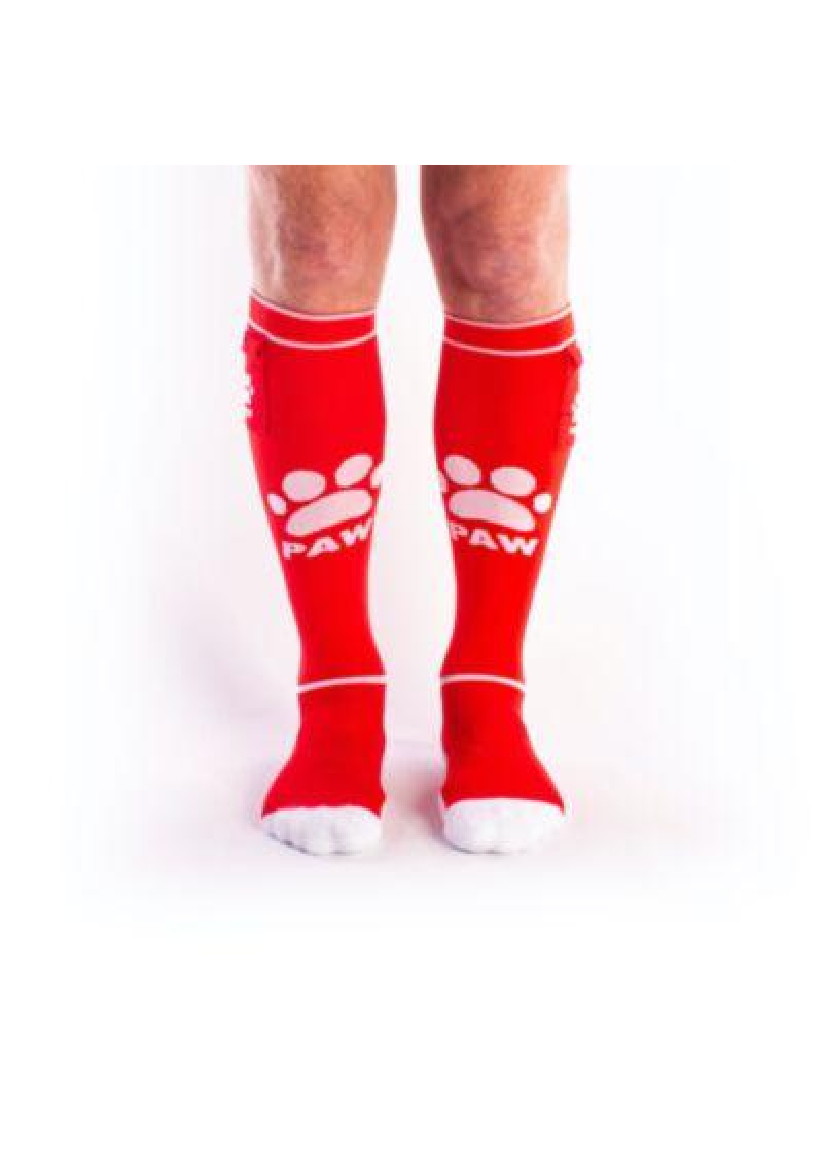 BRUTUS PUPPY Party Socks w. Pockets Red / White