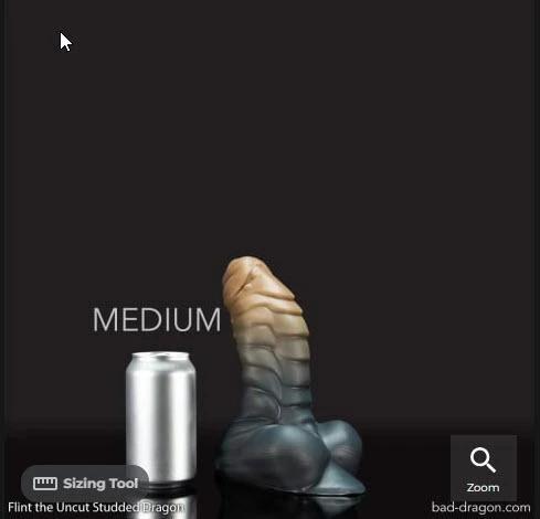 Flint® the Uncut Studded Dragon - Natural - Medium