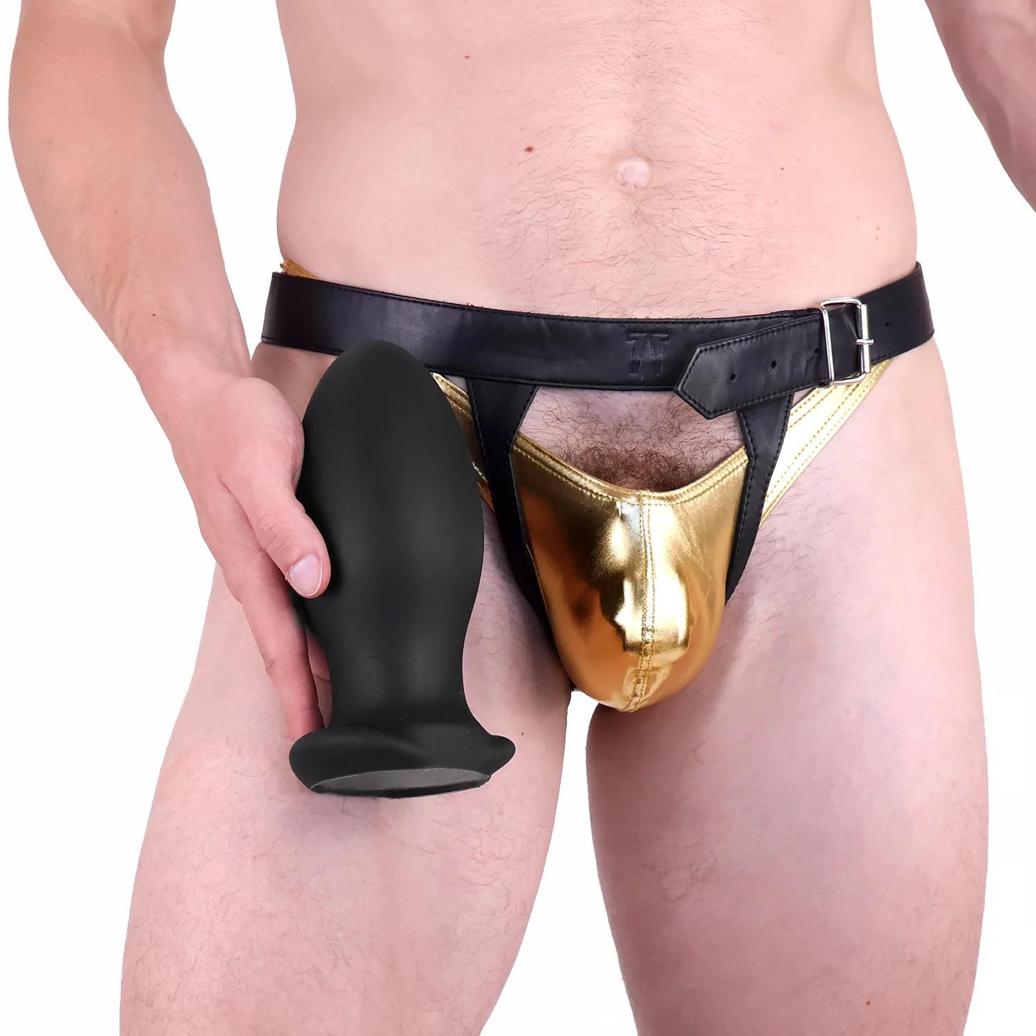 Topped Toys Open-Front Leather Plug Harness