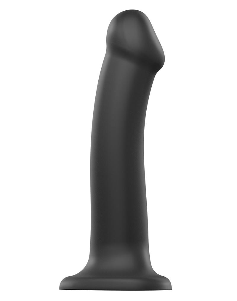 Strap-On-Me - Semi-Realistic Dual Density Bendable Dildo Size L - Black