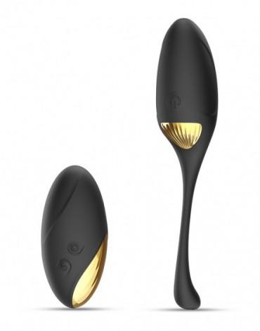 Secret Orgasm - Egg Vibrator with Remote Control - Black