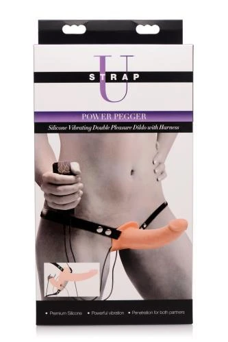 Power Pegger Double Strap-On Vibrator