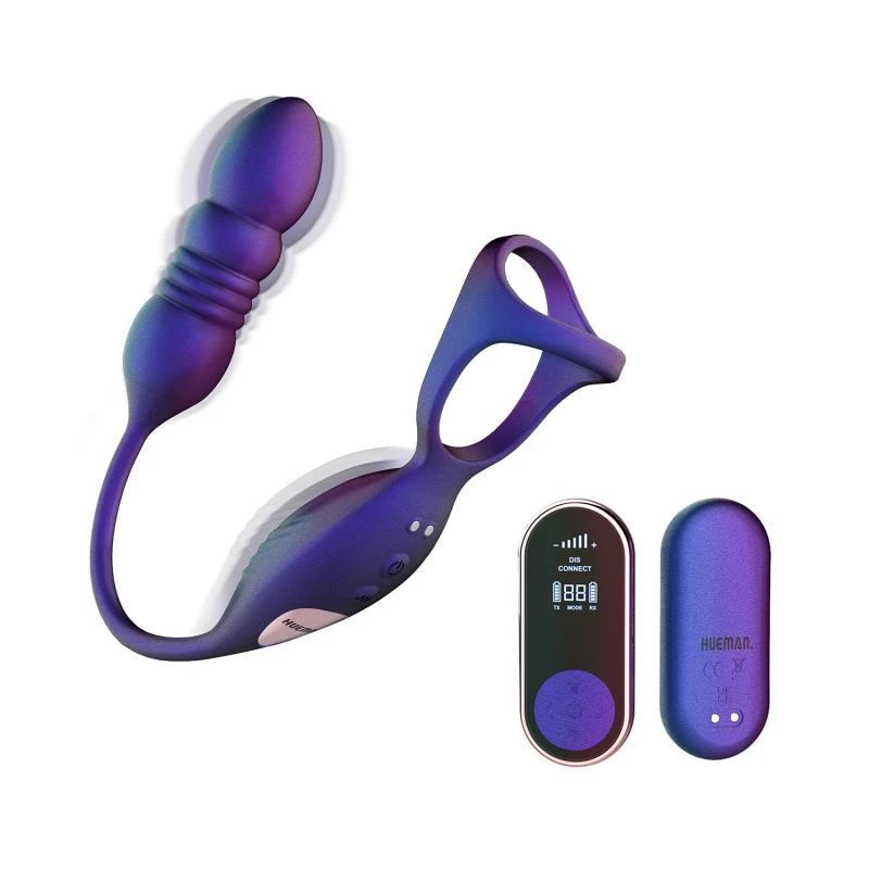 Hueman - Deep Impact Cock & Ball Ring - Thrusting Prostate Stimulator