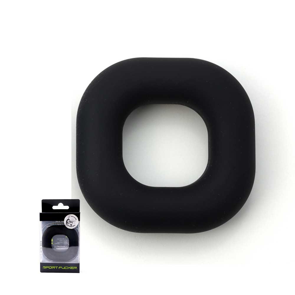 Liquid Silicone Big Boner Ring - Black