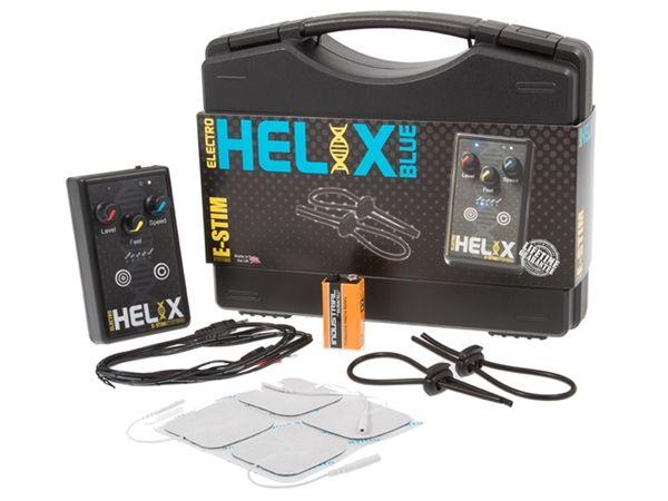 E-Stim Helix Blue Pack - Complete with Power, Electro Pads and Cock Loops