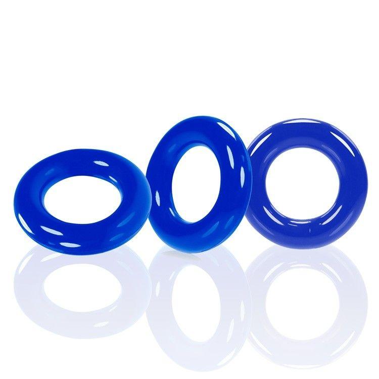 Oxballs WILLY RINGS 3-pack cockrings - Police Blue