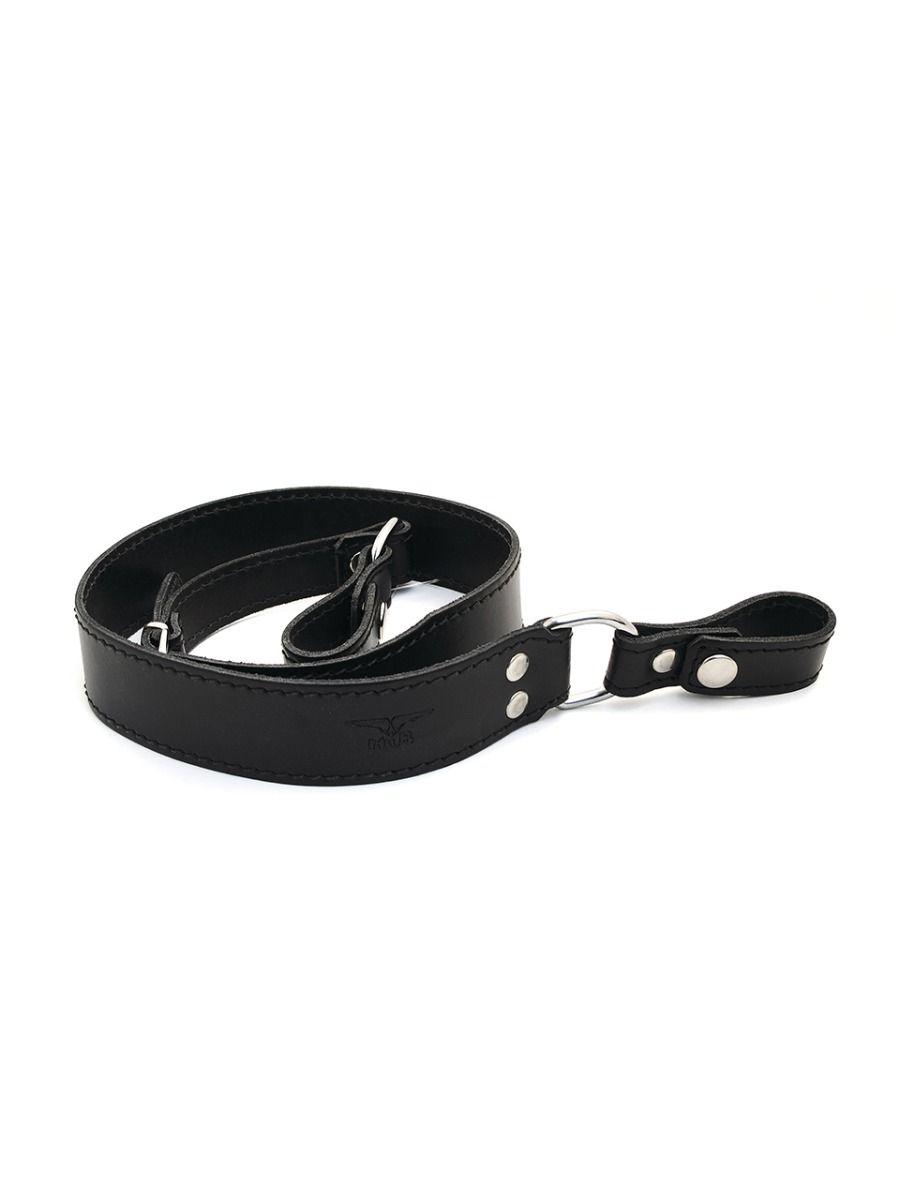 Mister B Leather Sam Browne Belt Stitched - Black