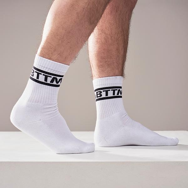 Mister B Crew Socks Bottom 2-Pack White