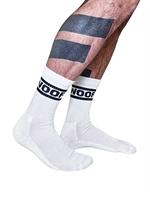 Mister B Crew Socks Woof White