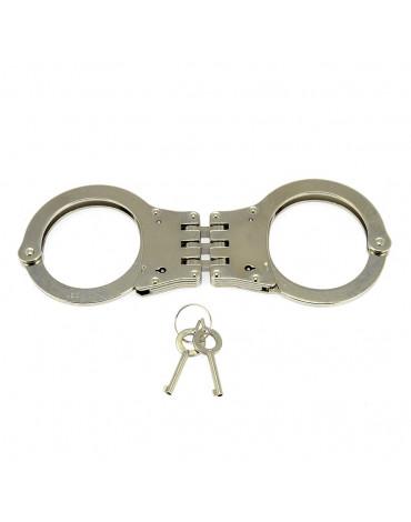 Metal Police Hand Cuffs - Silver