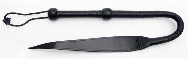 Mister B Leather Bullwhip with Hard Leather Tip 2 Ft