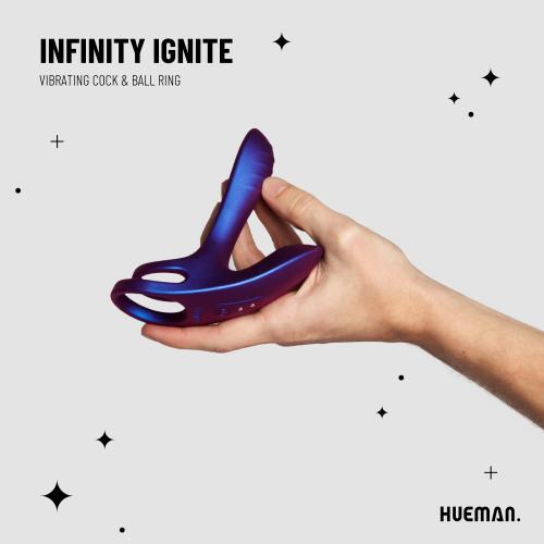 Hueman - Infinity Ignite Vibrating Cock & Ball Ring