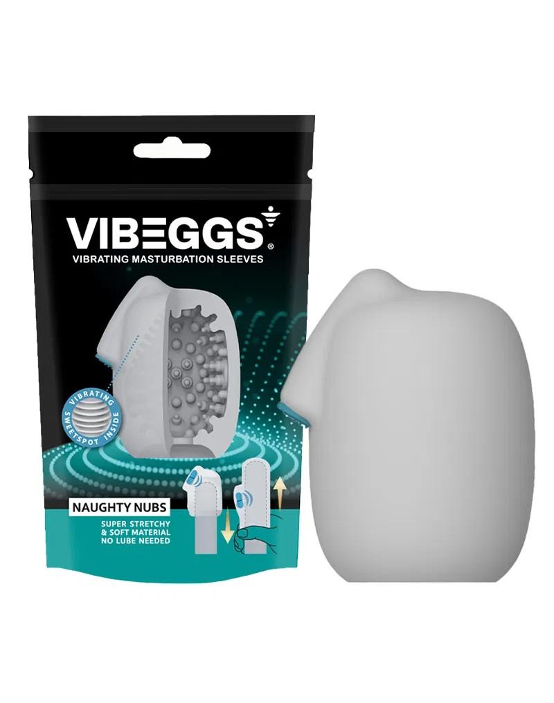 VIBEGGS - Vibrating Masturbation Sleeve - Hvit