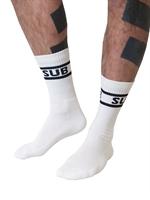 Mister B Crew Socks Sub White