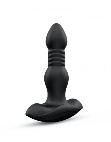 Deep Stormer - Vibrating Plug with Remote Control - Black