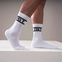 Mister B Crew Socks Fist 2-Pack White