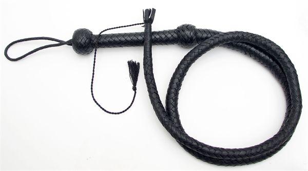 Mister B Leather Bullwhip with Nylon Tip 5 Ft