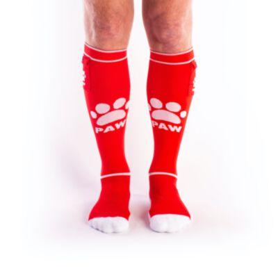 BRUTUS PUPPY Party Socks w. Pockets Red / White