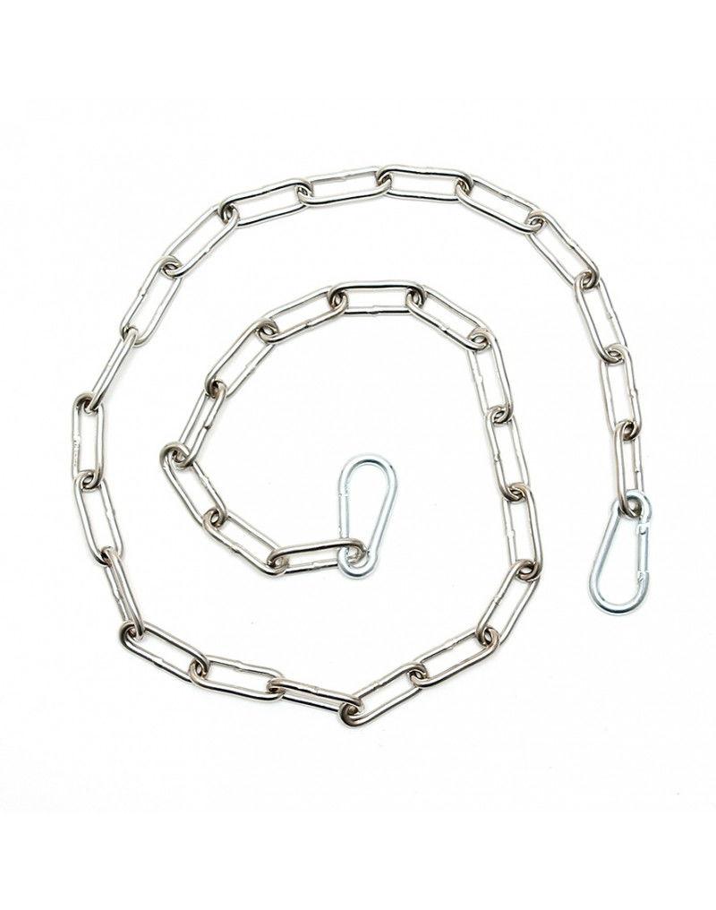 Chain. welded. with 2 carabine hooks 100 cm.