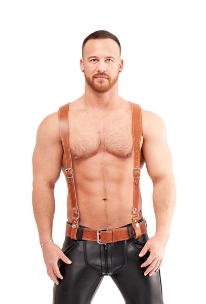 Mister B Leather Braces - Brown