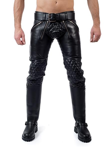 Mister B Leather Padded Sailor Jeans