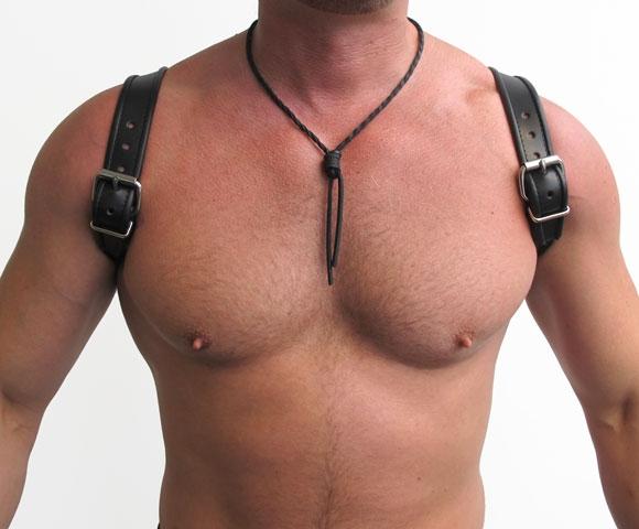 Mister B Leather Halter Harness Black Black