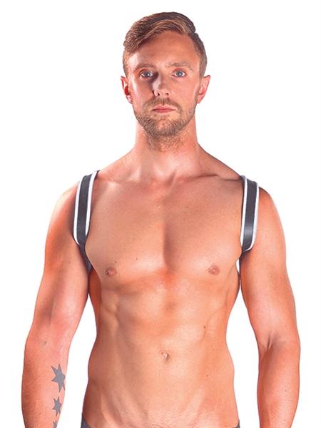 Mister B Leather Sling Harness Premium White