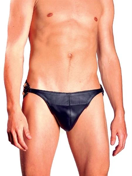 Mister B Leather Posing Pouch Two Belts Plain