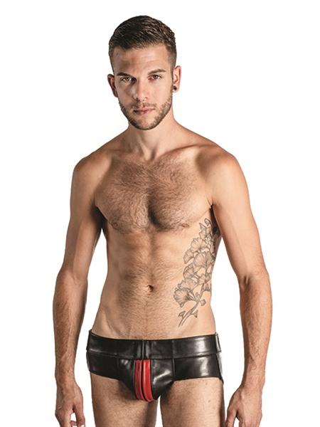 Mister B Leather Powerjock Red Striped