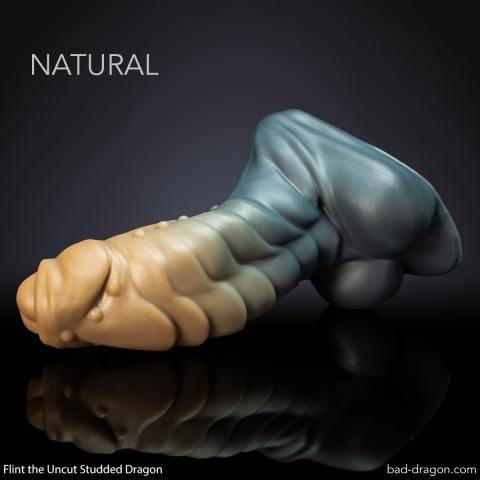 Flint® the Uncut Studded Dragon - Natural - Medium