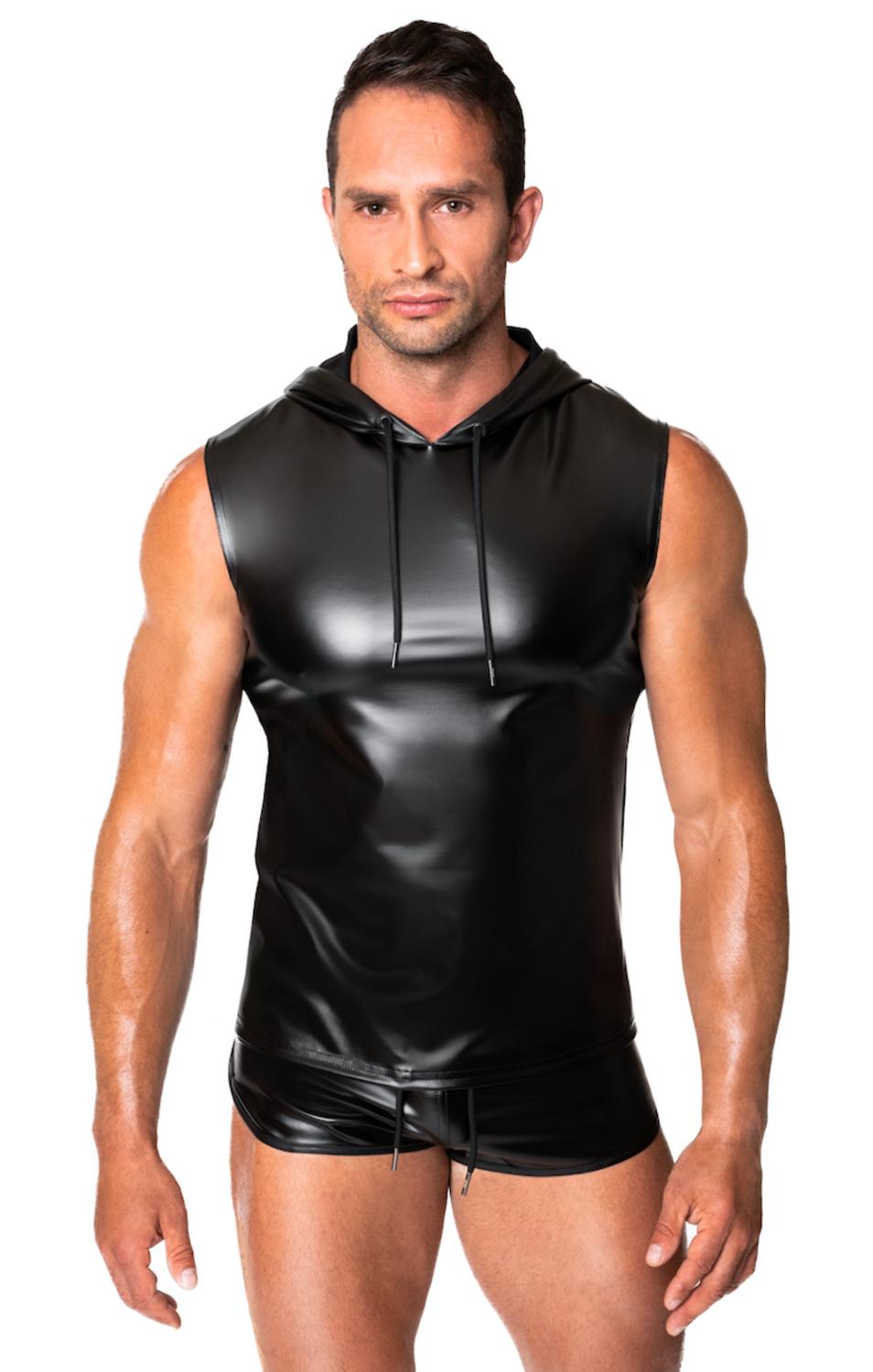 Frenzy powerwetlook sleveless hoodie