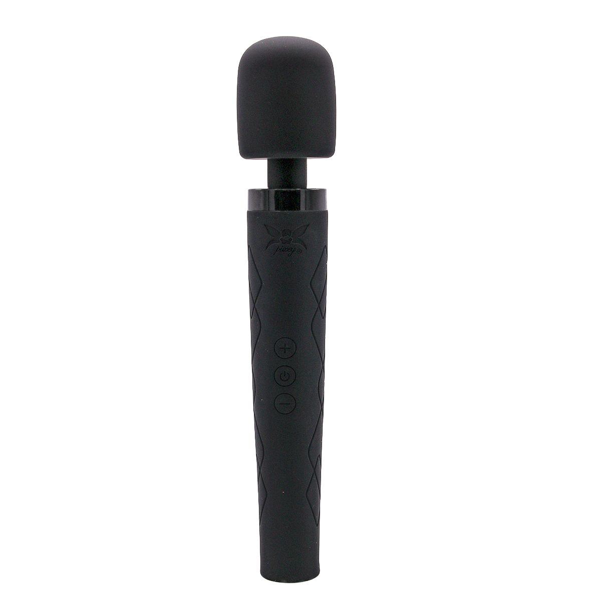 Pixey Deluxe Black Velvet L - Kraftig Massagestav