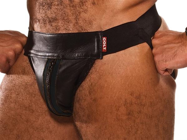 COLT Leather Jock Black-Black