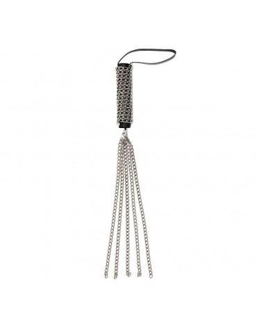 Chain Whip with 5 Chain Strings (50 cm) - Black & Silver