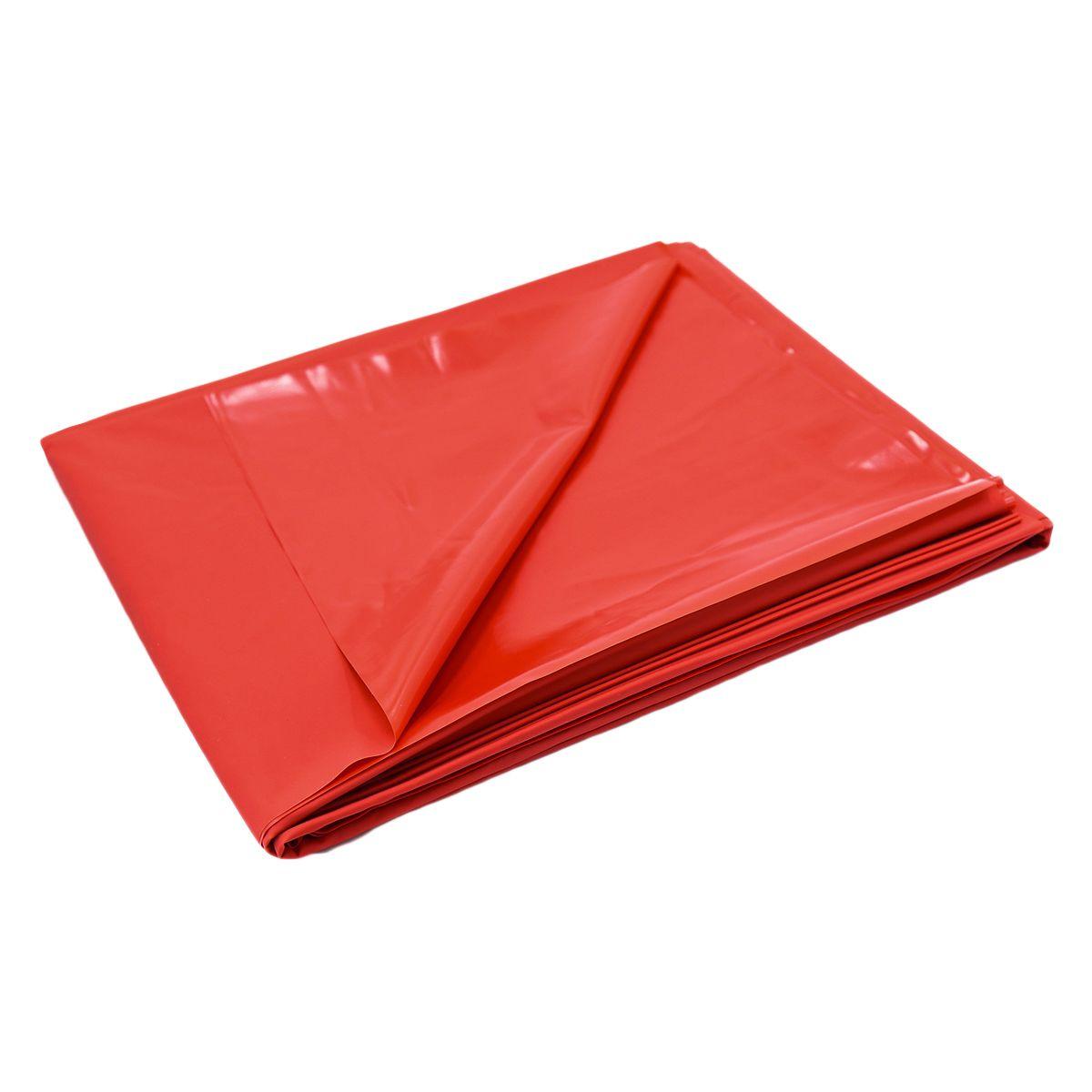 Vinyl (PVC) laken - Rød - 200x220 cm