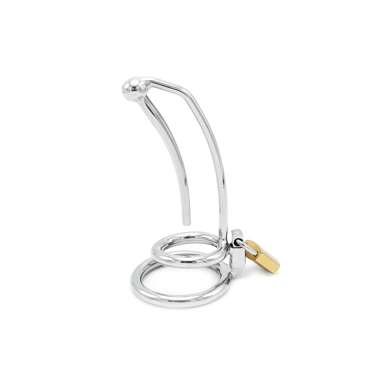 Penis Lock with Hollow Curved Penis Stick