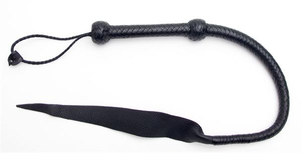 Mister B Leather Bullwhip with Soft Leather Tip 2 Ft