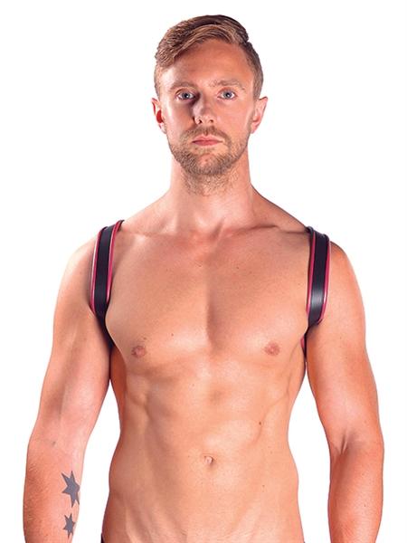 Mister B Leather Sling Harness Premium Red