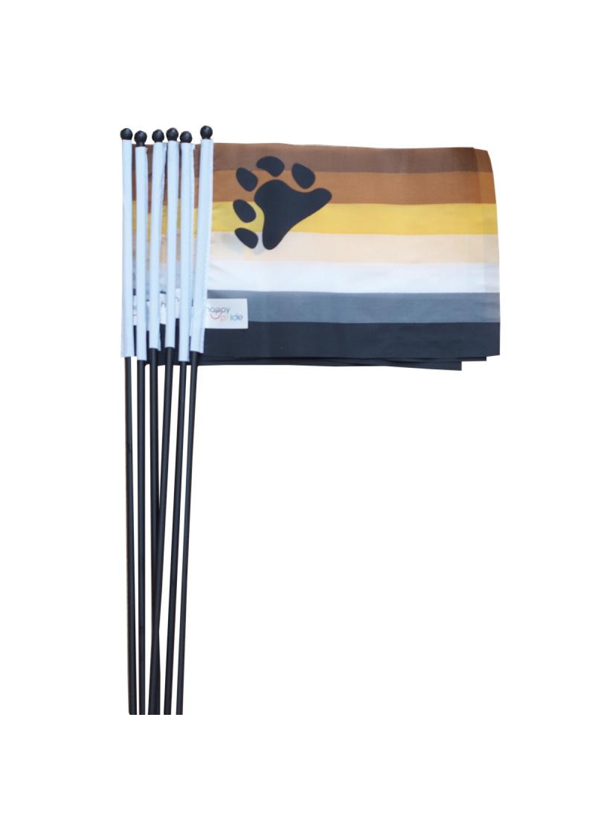 Bear flag on a stick mini