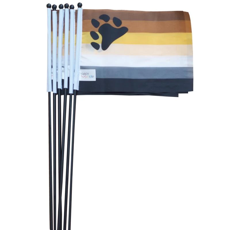 Bear flag on a stick mini