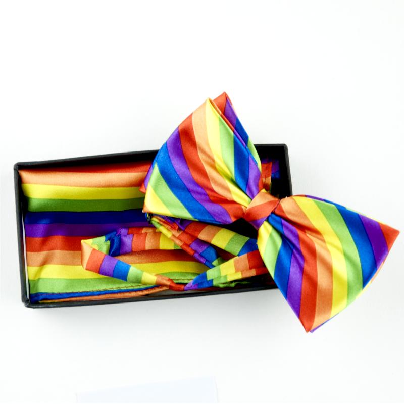 Pride Bow Tie and handkerchief